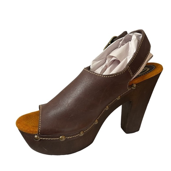 NWOT Sbicca Leather Heels Size 10 - Picture 10 of 11